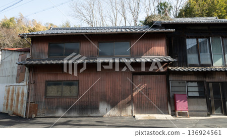 An old and very beautiful building in Ushimado, Okayama Prefecture, Japan An old and very beautiful building in Ushimado, Okayama Prefecture, Japan 136924561