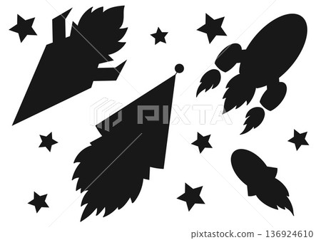 Set of cute illustration. Perfect for kids designs, posters, stickers Set of cute illustration. Perfect for kids designs, posters, stickers 136924610