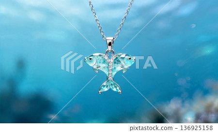 雙魚座項鍊 雙魚座項鍊 136925158