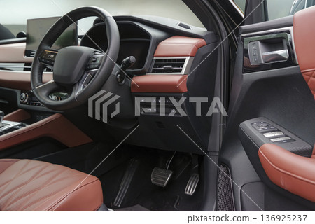 Luxurious premium SUV interior Luxurious premium SUV interior 136925237