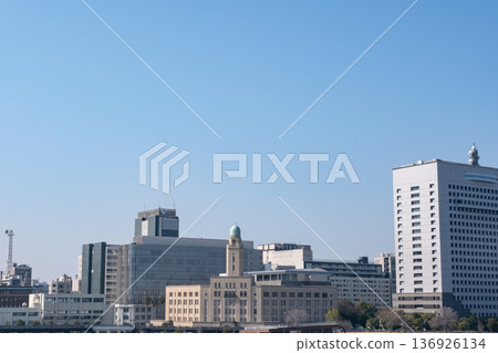 View of Minato Mirai from Osanbashi Pier 136926134