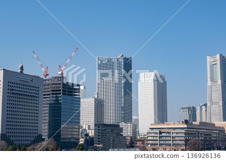 View of Minato Mirai from Osanbashi Pier 136926136