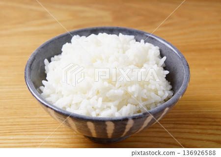 White rice Japanese food White rice Japanese food 136926588