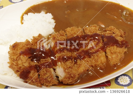 Delicious cutlet curry 136926618