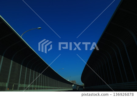Landscape with a highway Landscape with a highway 136926878