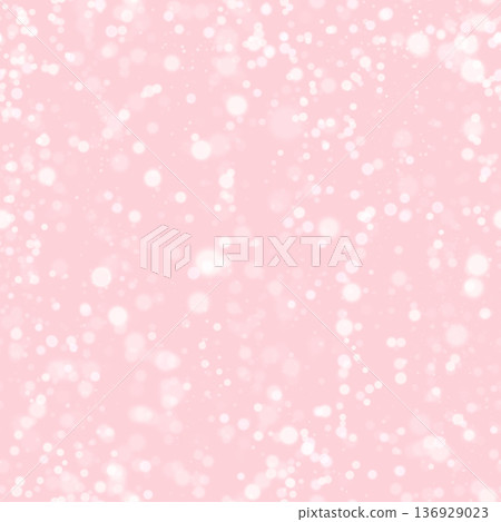 Background material with dancing snow (light) balls (pink) 136929023