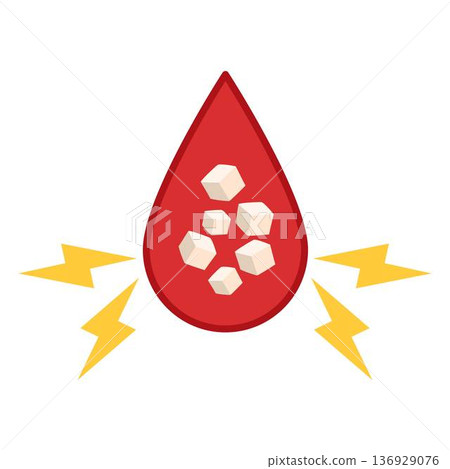 diabetes disease concept, sugar in blood vessel diabetes disease concept, sugar in blood vessel 136929076