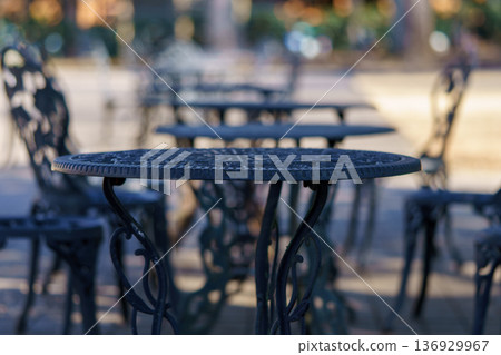 outdoor table and chairs 136929967