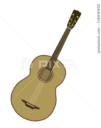 簡單的吉他插圖 簡單的吉他插圖 136930938