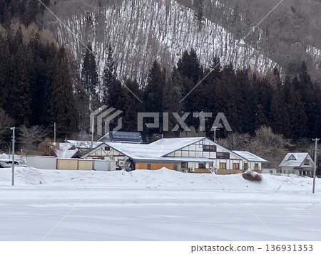 Snow scene 136931353