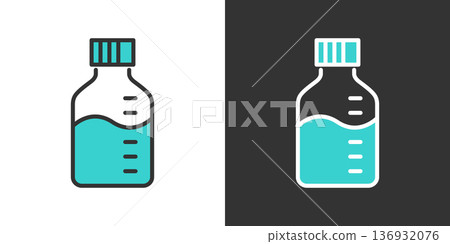 medicine bottle icon 136932076