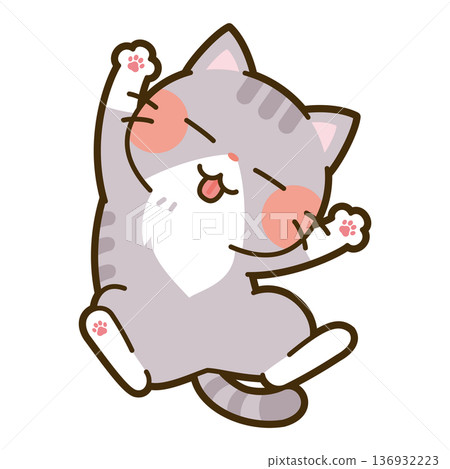 貓仰臥 136932223