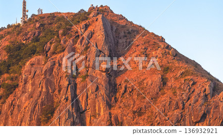 Jan 11 2026 Dramatic View from Suicide Cliff at Kowloon Peak Hong Kong 136932921