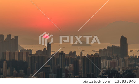 Jan 11 2026 Golden sunset over Kowloon West from Kowloon Peak Jan 11 2026 Golden sunset over Kowloon West from Kowloon Peak 136932946