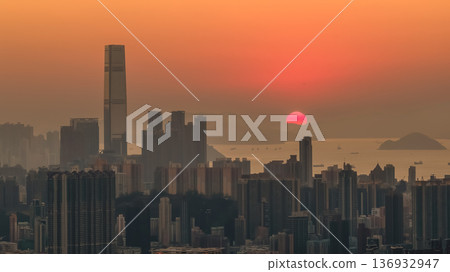 Jan 11 2026 Golden sunset over Kowloon West from Kowloon Peak Jan 11 2026 Golden sunset over Kowloon West from Kowloon Peak 136932947