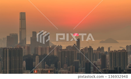 Jan 11 2026 Golden sunset over Kowloon West from Kowloon Peak Jan 11 2026 Golden sunset over Kowloon West from Kowloon Peak 136932948