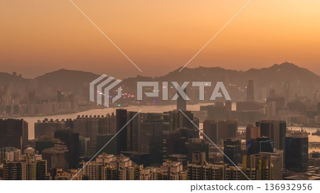 Jan 11 2026 Sunset Light Falling Across Middle Kowloon Urban Skyline Jan 11 2026 Sunset Light Falling Across Middle Kowloon Urban Skyline 136932956