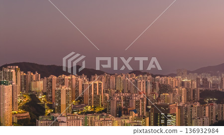 Jan 11 2026 Evening Light Illuminates Residential Skyline Across Shun Lee District 136932984