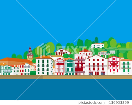 法國巴斯克地區聖讓德呂茲的春日景色 法國巴斯克地區聖讓德呂茲的春日景色 136933299