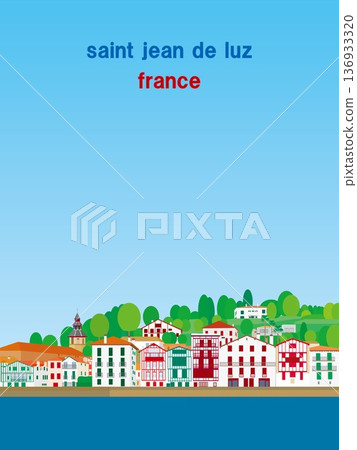 Saint Jean de Luz, Basque Country, France, spring scenery 136933320