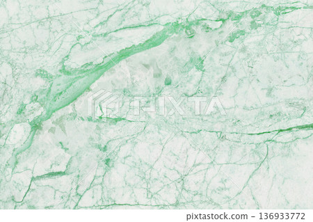 Green marble texture background with high resolution, top view of natural tiles stone in luxury and seamless glitter pattern. 136933772