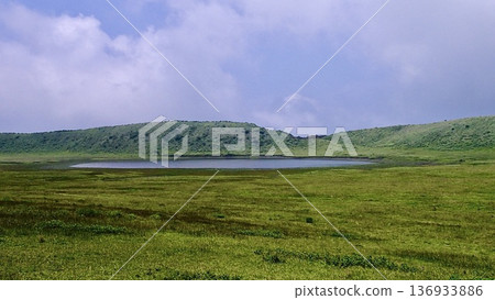 Scenery of Kusasenri in Aso City, Kumamoto Prefecture 136933886