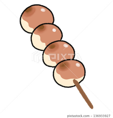 可愛的御手洗團子插圖 136933927