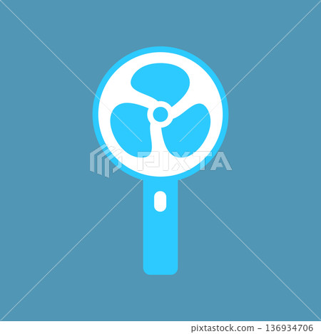 Handy fan vector icon 136934706