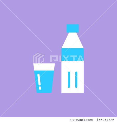 Plastic bottle vector icon Plastic bottle vector icon 136934726