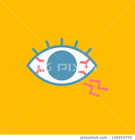 簡單的眼睛向量圖標 簡單的眼睛向量圖標 136934759