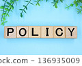 一個寫著「政策」的方框 136935009