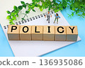 一個寫著「政策」的方框 136935086