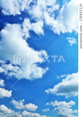 Summer blue sky and clouds 136935129