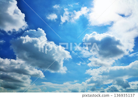 Summer blue sky and clouds Summer blue sky and clouds 136935137