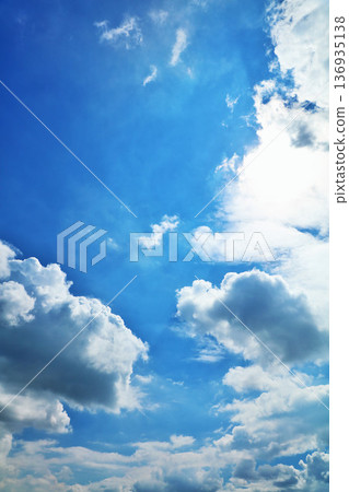 Summer blue sky and clouds Summer blue sky and clouds 136935138