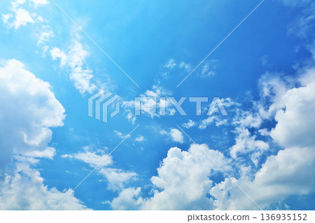 Summer blue sky and clouds Summer blue sky and clouds 136935152