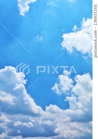 Summer blue sky and clouds 136935168