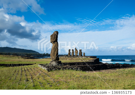 Ahu Tahai and Ahu Vai'uli, Moai at Tahai Ceremonial Village, Easter Island, November 2025 Ahu Tahai and Ahu Vai'uli, Moai at Tahai Ceremonial Village, Easter Island, November 2025 136935173