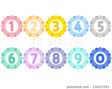 彩色花朵造型數位套裝 | POP | 0-9 | 花朵、數字、1、2、3、4、5、6、7、8、9、0 彩色花朵造型數位套裝 | POP | 0-9 | 花朵、數字、1、2、3、4、5、6、7、8、9、0 136935565