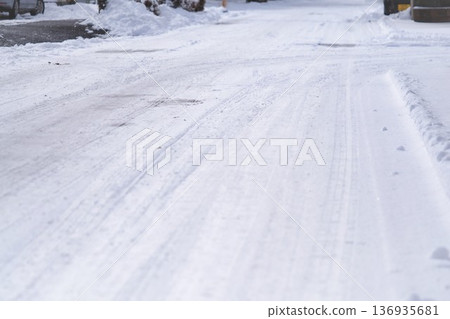 雪道 雪道 136935681