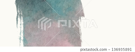 Vector watercolor banner background texture Vector watercolor banner background texture 136935891