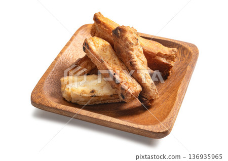 Handmade fried rice cakes, a Japanese sweet Handmade fried rice cakes, a Japanese sweet 136935965