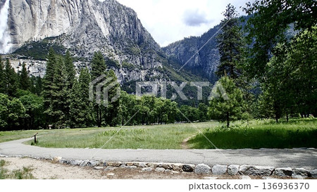 Yosemite National Park landscape in America 136936370