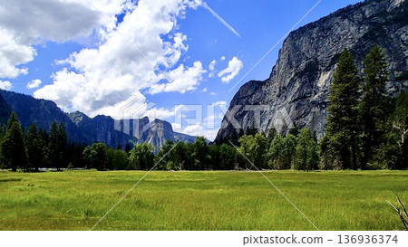 Yosemite National Park landscape in America 136936374