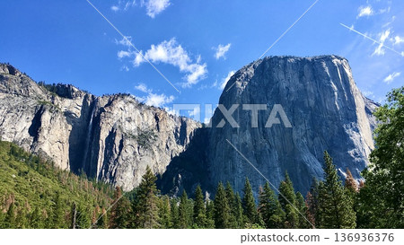 Yosemite National Park landscape in America 136936376