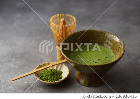 日本抹茶圖片 136936410