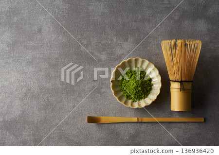 Japanese matcha image 136936420