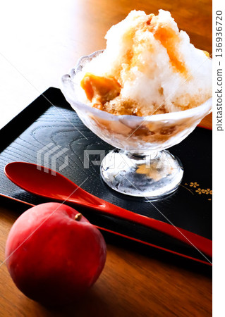 Plum shaved ice Plum shaved ice 136936720