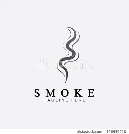Smoke steam icon logo illustration isolated on white background,Aroma vaporize icons. Smells vector line icon, hot aroma, stink or cooking steam symbols, smelling or vapor Smoke steam icon logo illustration isolated on white background,Aroma vaporize icons. Smells vector line icon, hot aroma, stink or cooking steam symbols, smelling or vapor 136936918