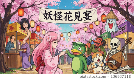 妖怪櫻花觀賞 136937118